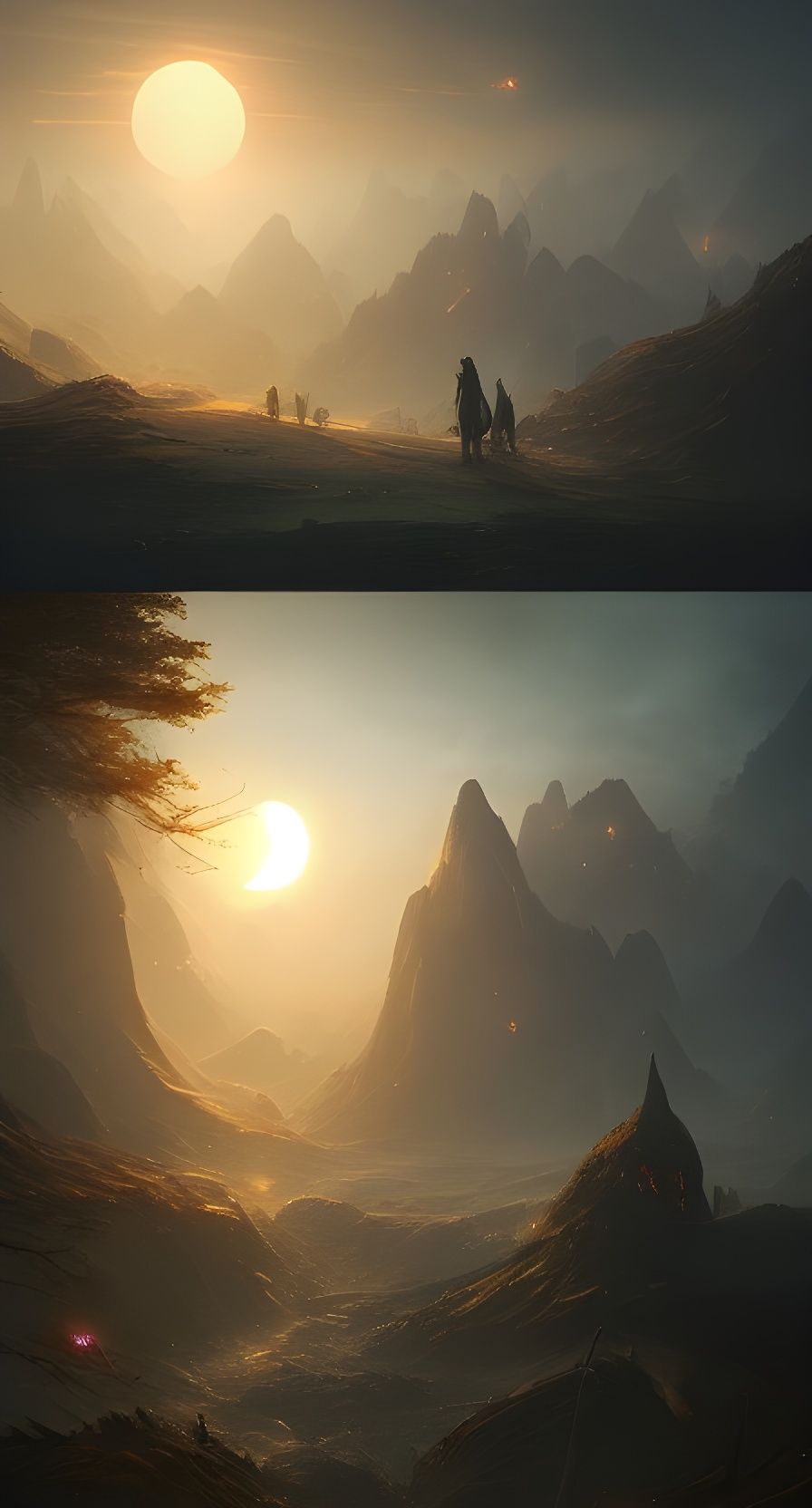 Ethereal Sunrise Concept Art in 8k Resolution