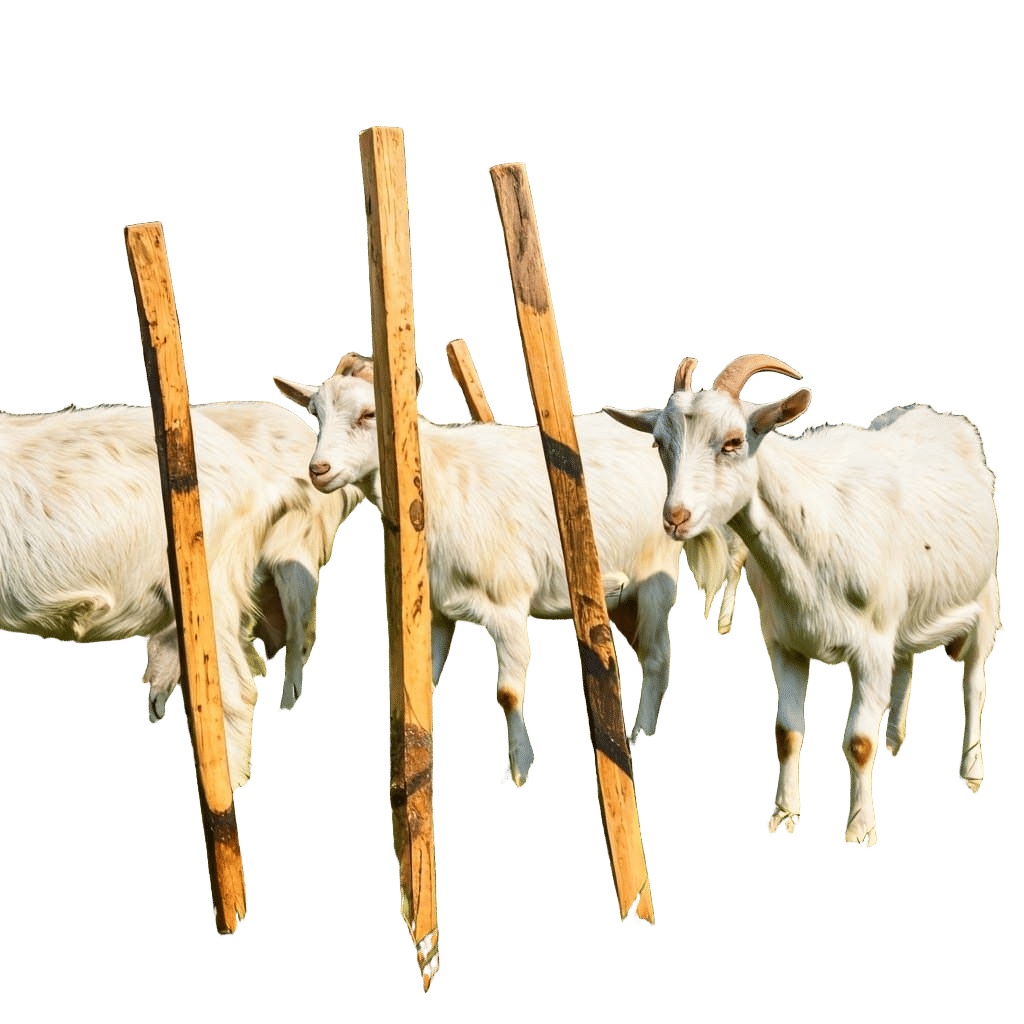 Peaceful Goat Herd Settling into a Lush Landscape