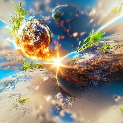 Exploding Planet Earth: A Dramatic Visual