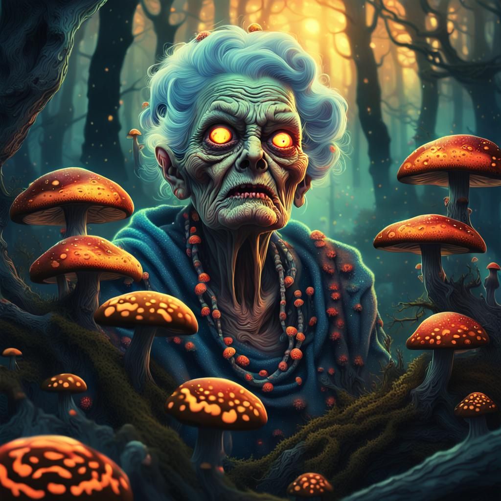 Fisheye macro of Baba Yaga