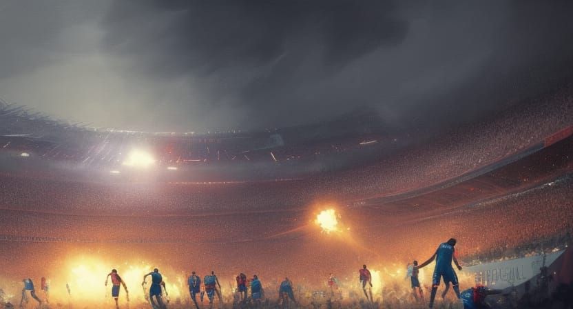 Dynamic Soccer World Cup Digital Illustration