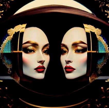 Lace-Clothed Woman in Soft Pastel Colors