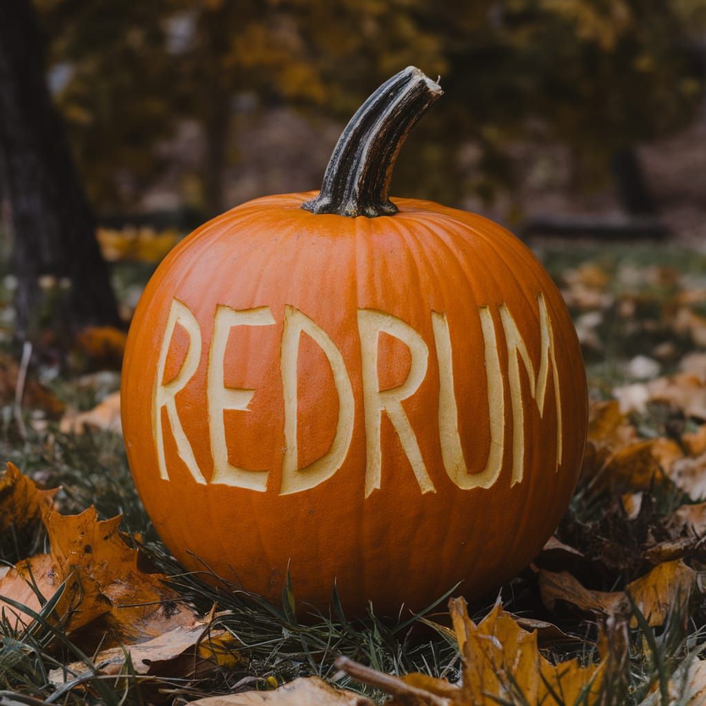 Spooky Pumpkin Carving: "Redrum"