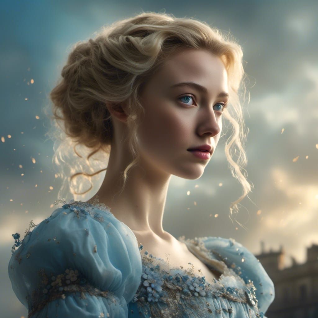 Elegant Portrait of a Woman in Regency Era Style