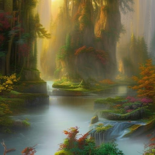 Hyperdetailed Fantasy Painting of Canada