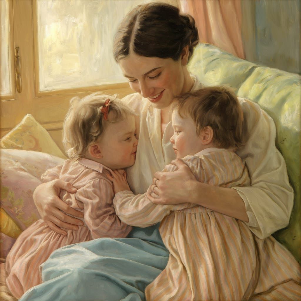 Mother with children Mary Cassatte