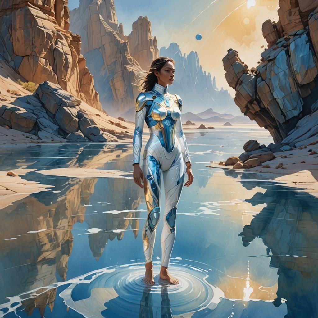 Desert Planet Stillsuit: Photorealistic Concept Art