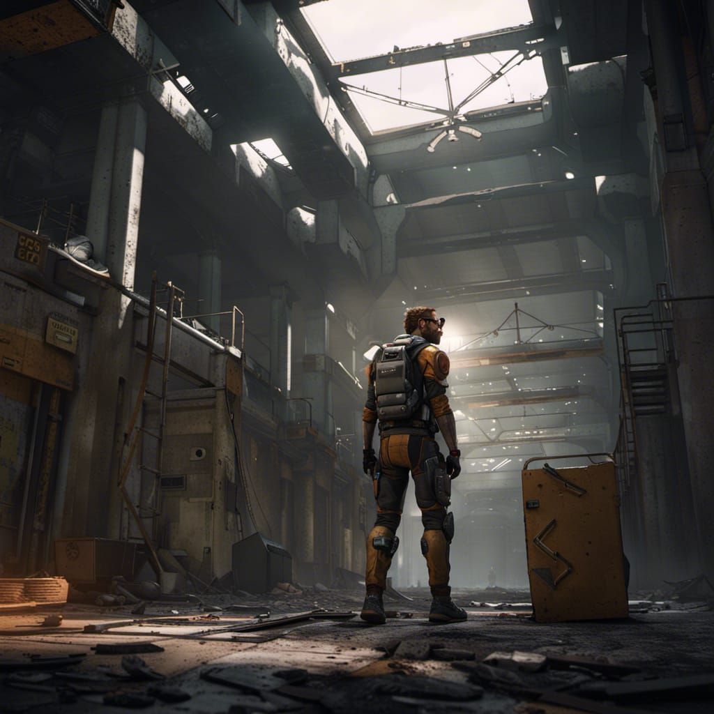 Gordon Freeman Explores Abandoned Facility: Cinematic Realis...