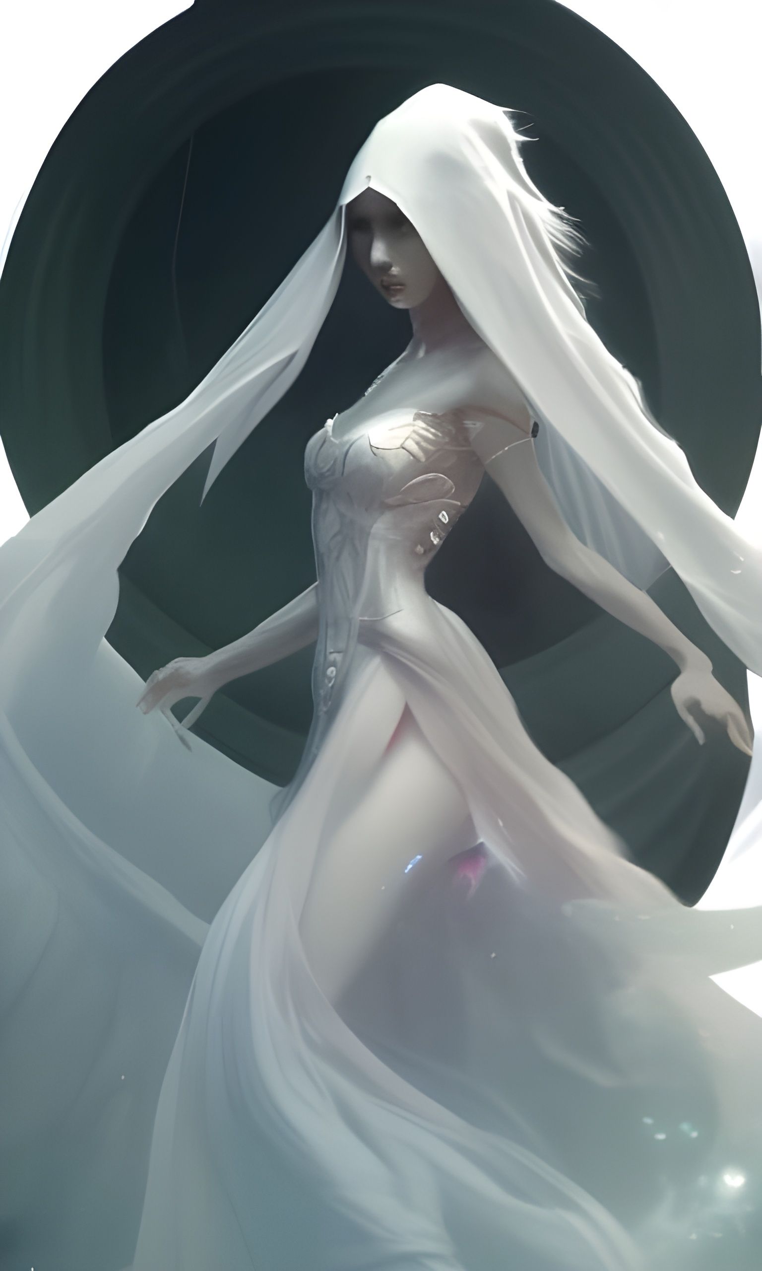 Elven Ghost Lich in Ball Gown: Artstation Concept Art