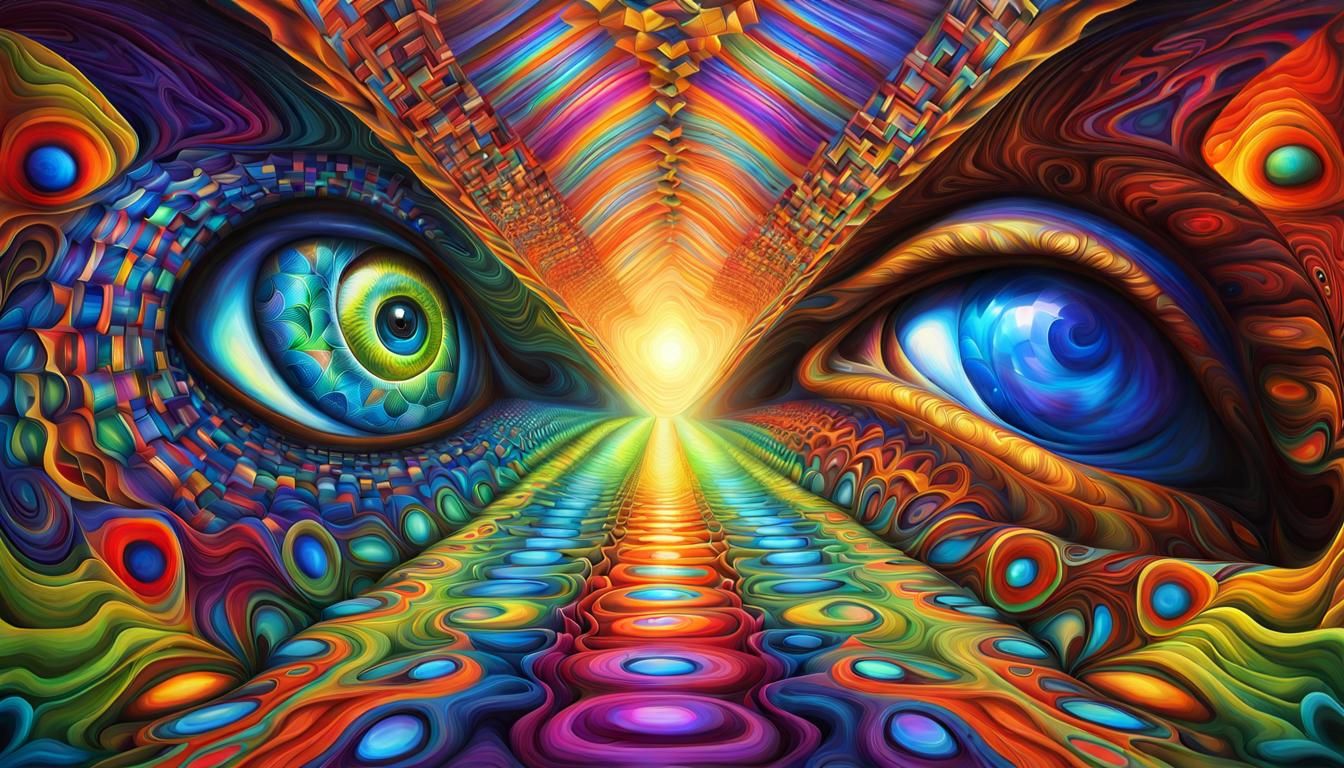 Psychedelic Art: Instinct and Intelligence in Triadic Colors