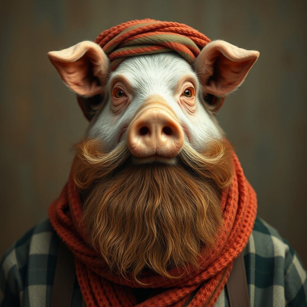John Pork with a Muslim beard