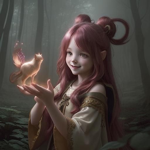 Joyous Summoner Plays with Forest Animals