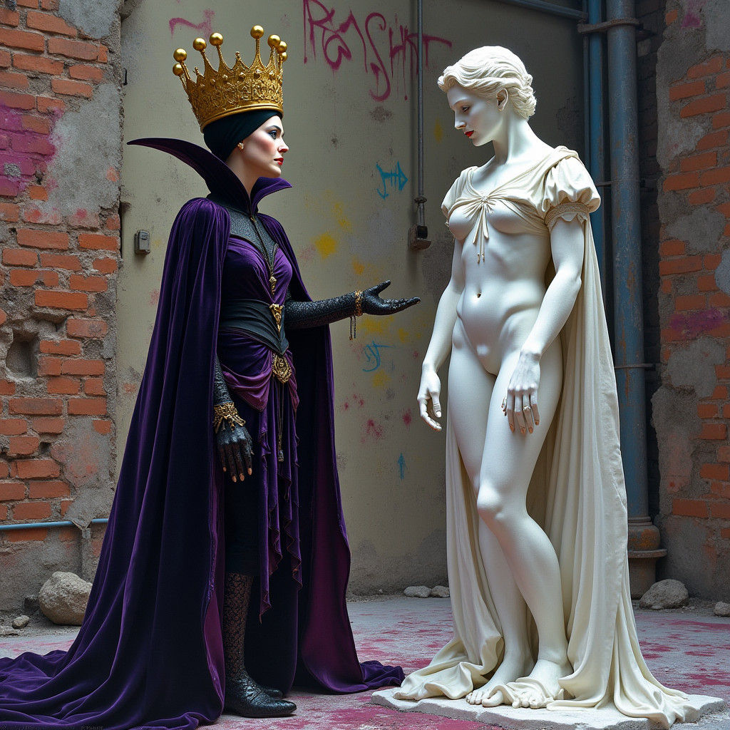 Evil Queen Triumphant: Snow White as Marble Statue