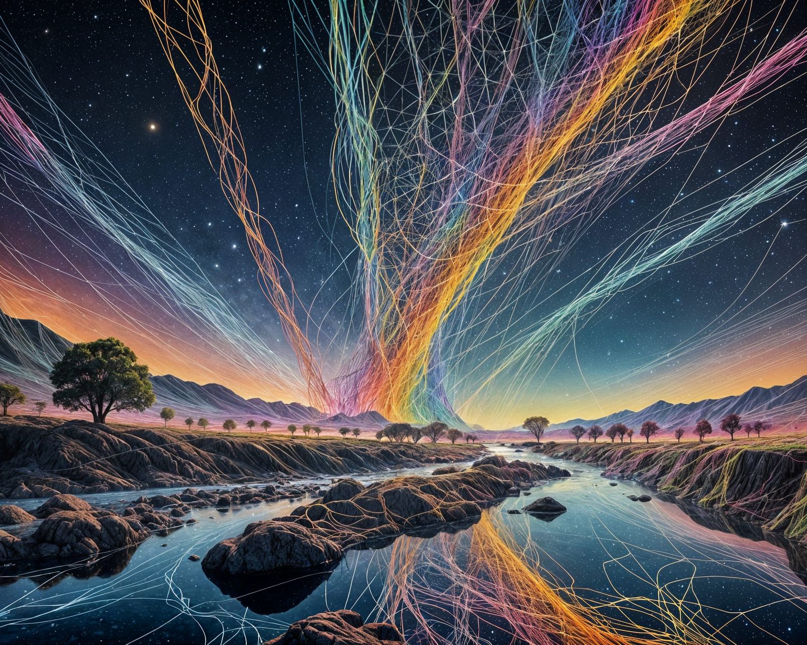 Yarn Landscape of a Cosmic Multiverse