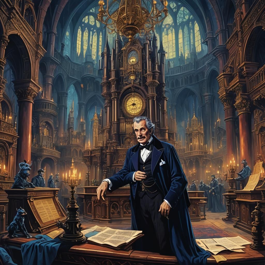 Professor Ratigan in Gothic Victorian Lair