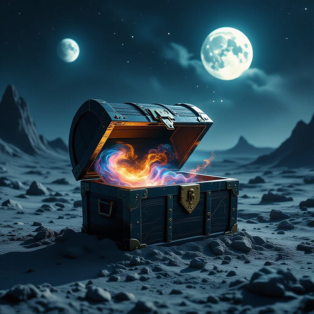 Nebula Treasure Chest on Alien Planet