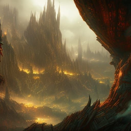 Detailed Emo Character Concept Art in Deep Color