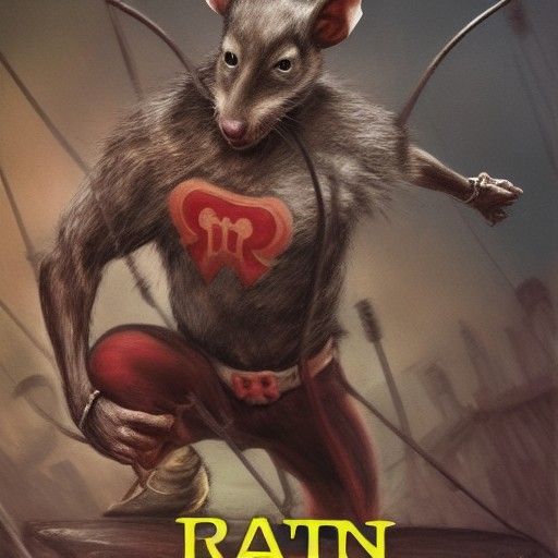AI Generated Image of a Ratman