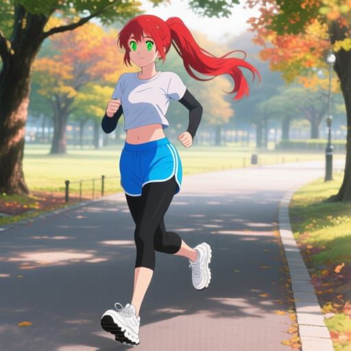 Anime Runner in Yoyogi Park
