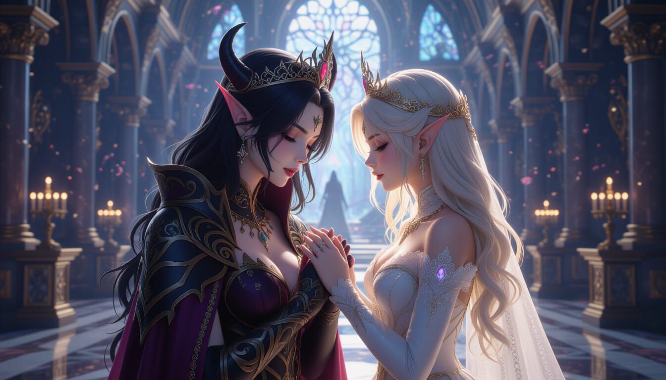 Demon Princess Finds Solace with Glowing Sister in Ethereal ...