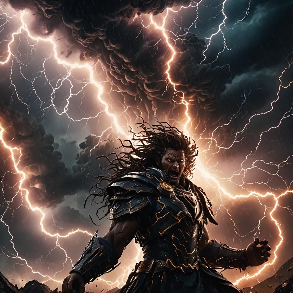 Ominous Faces Emerge from Electrically Charged Storm