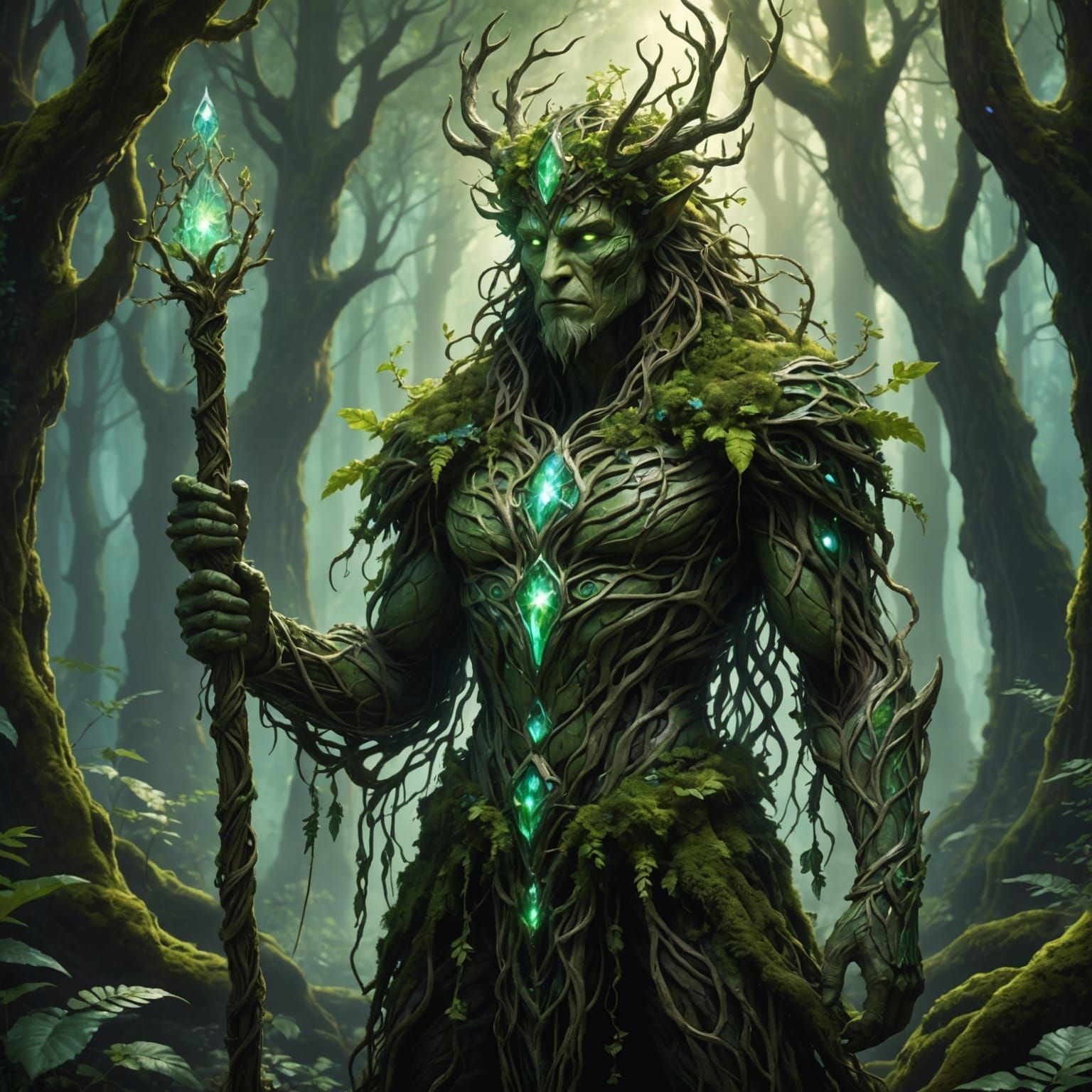 Ethereal Forest Guardian in Mystical Glade