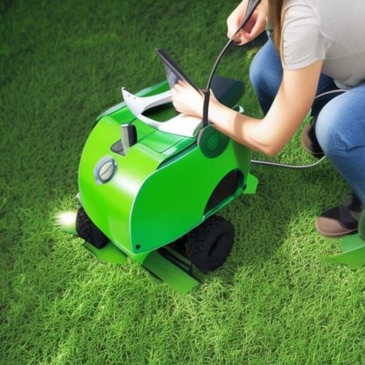 Futuristic Gardener Robot Concept Art