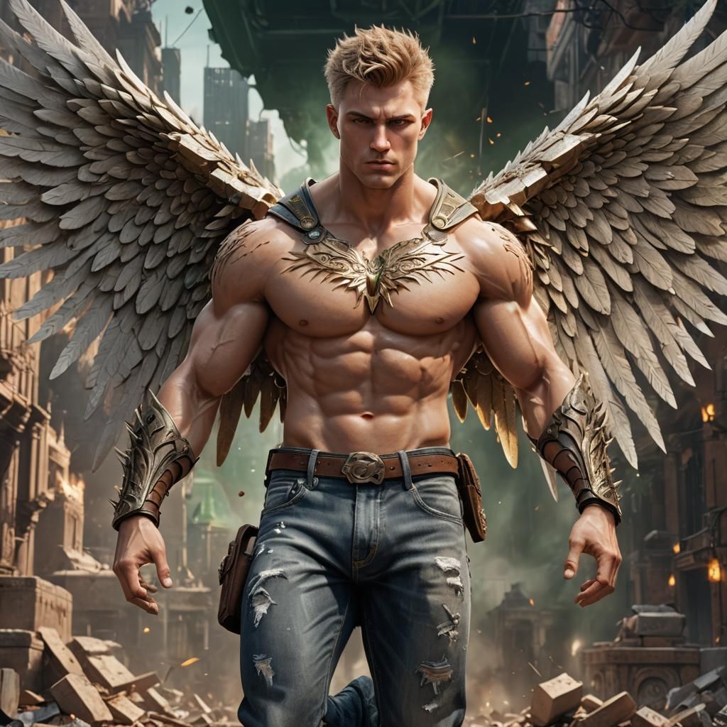 Detailed Angel Concept Art in Unreal Engine 5