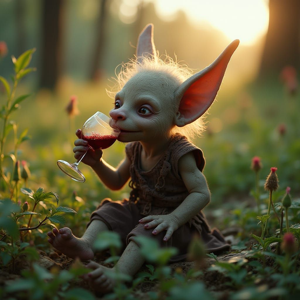 Troll Finds Serenity in Lush Landscape