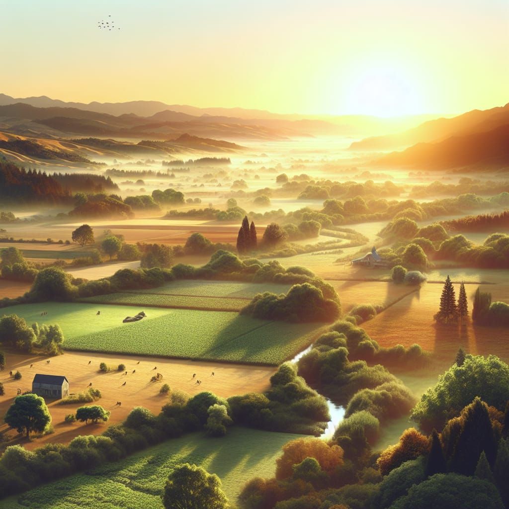 Rural Landscape Subtly Forming a Reclining Woman