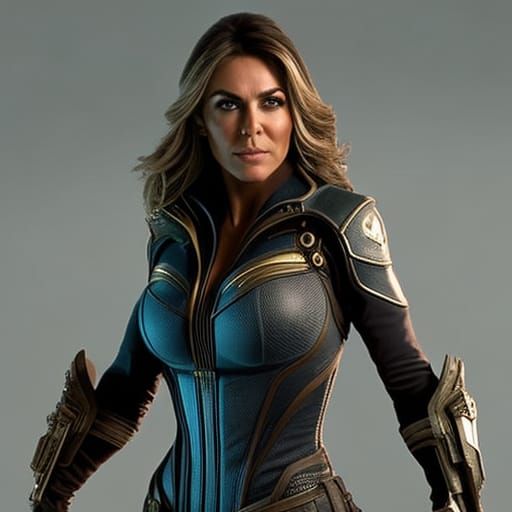 Vault Dweller: Hourglass Figure in Digital Painting