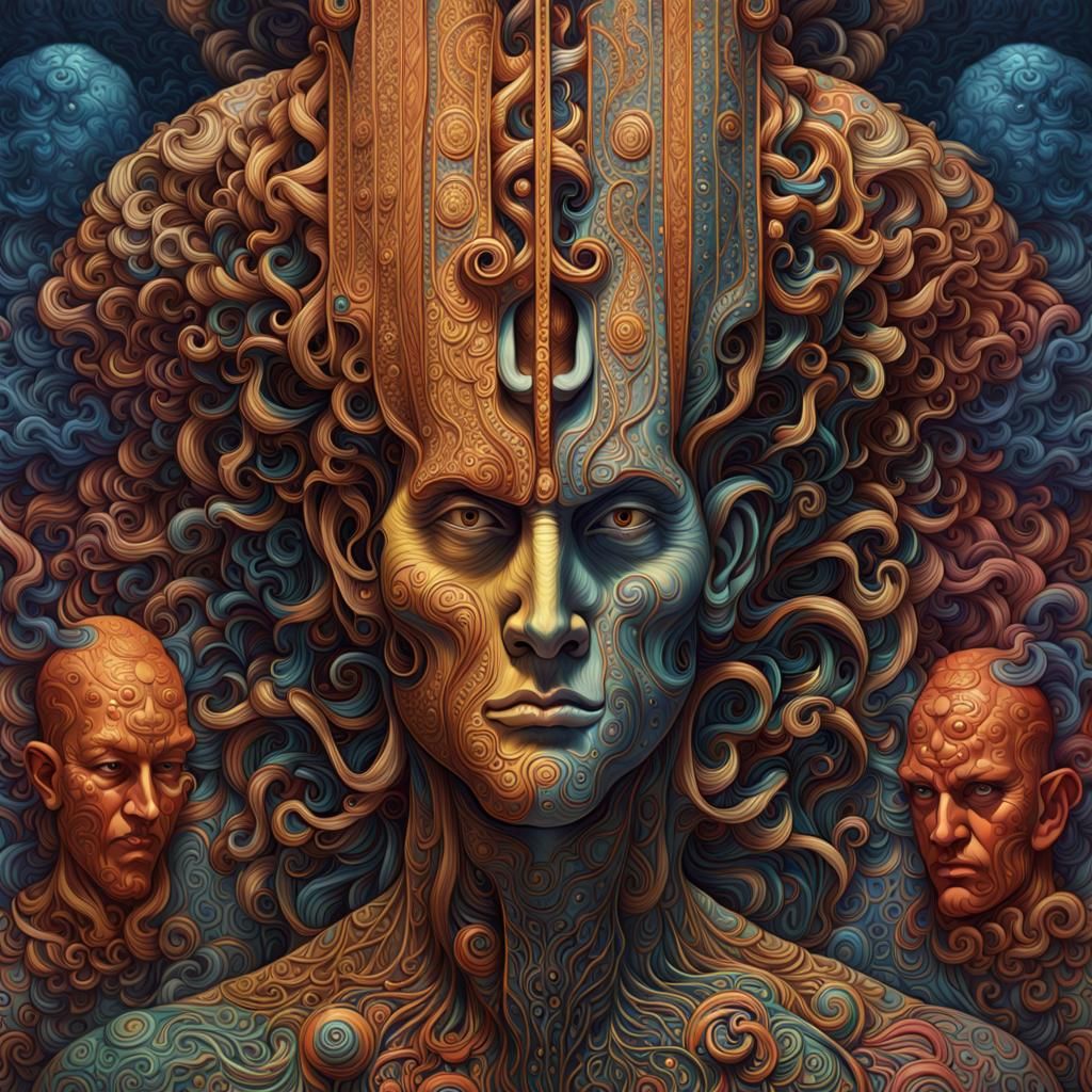 Eldritch Godhead: Gothic Baroque Digital Art