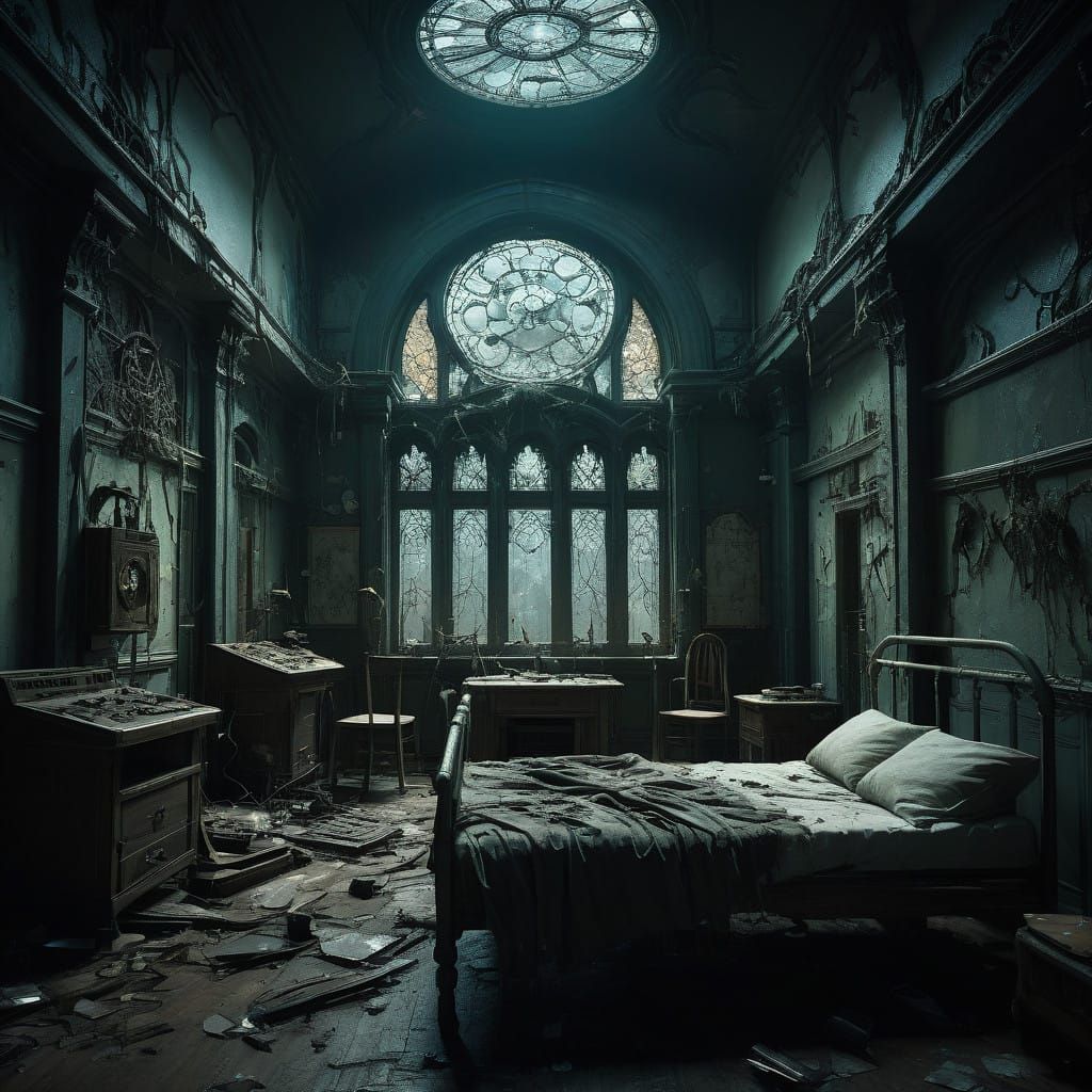 Forgotten Asylum Shrouded in Darkness and Silence