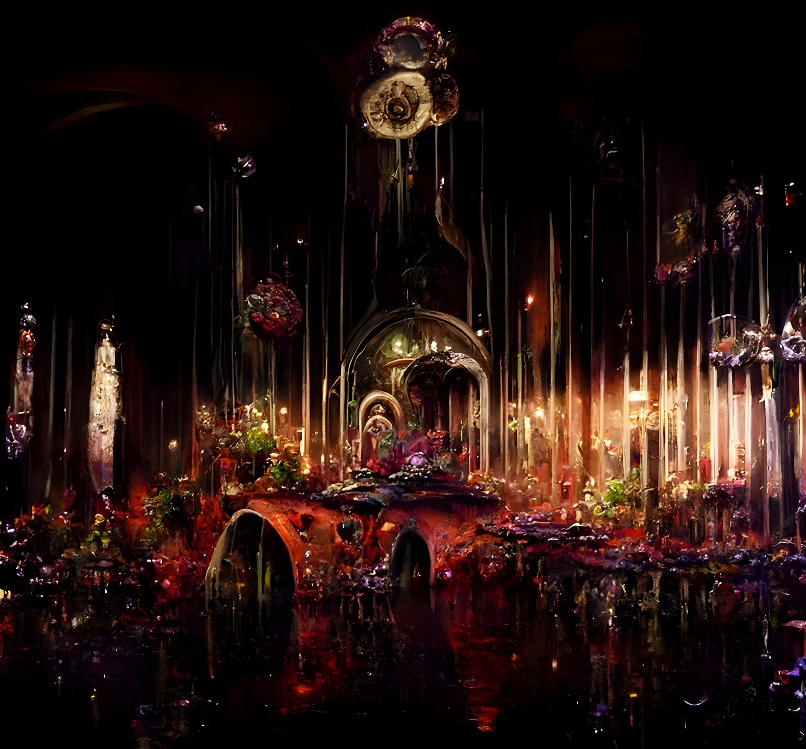 Wonderland Theater Landscape by Rutkowski and Beksinski