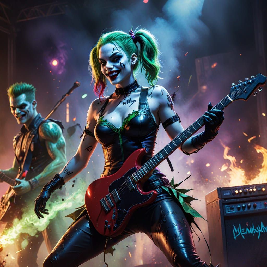 DC Villains Rock Band Performs Epic Concert