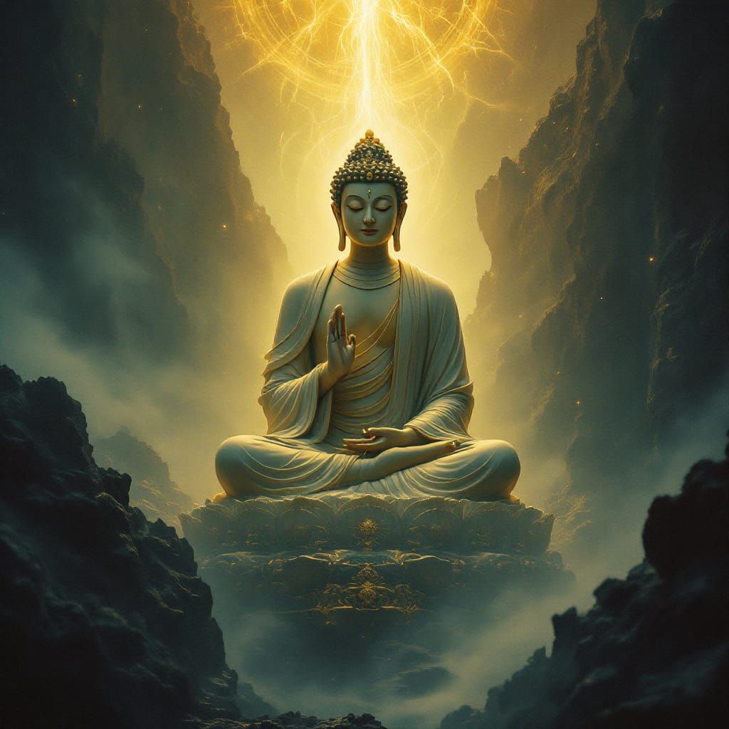 Majestic Amitabha: Spiritual Enlightenment in Cinematic Styl...