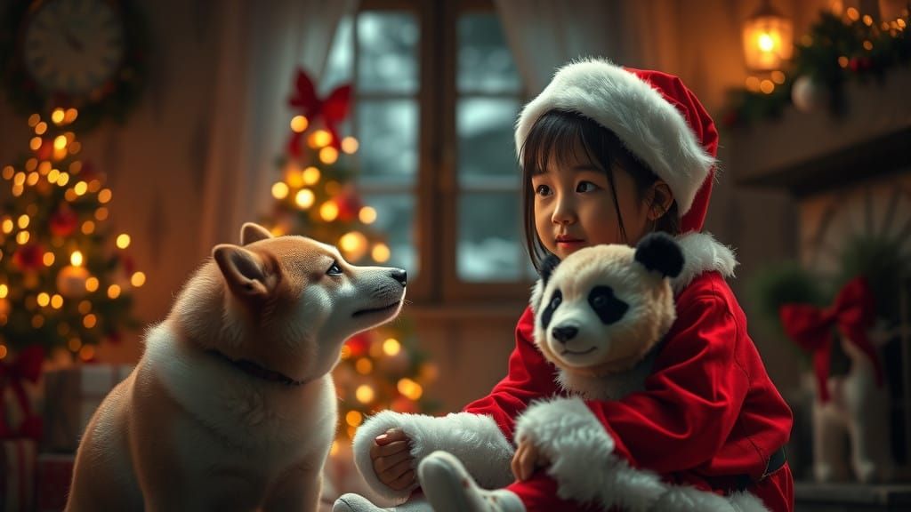 Merry Christmas in a Cozy Indonesian Scene