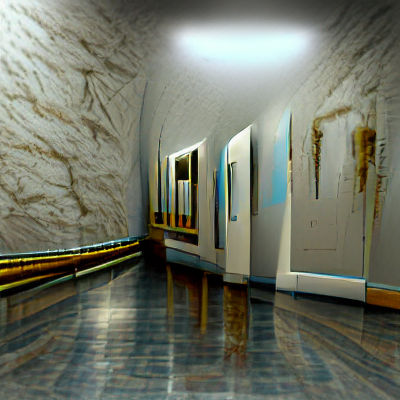 Empty Hallway Generated by AI