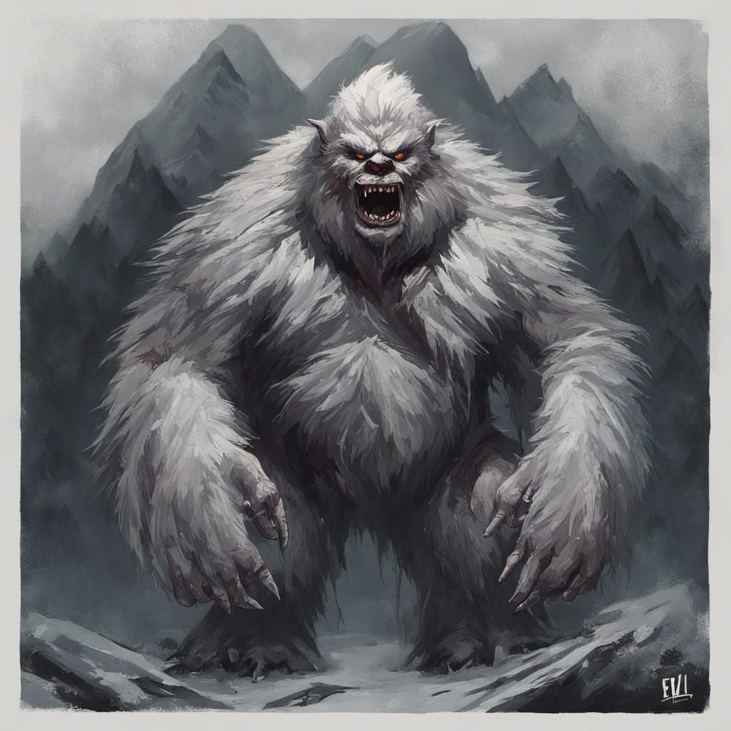 Sinister Evil Yeti Artwork