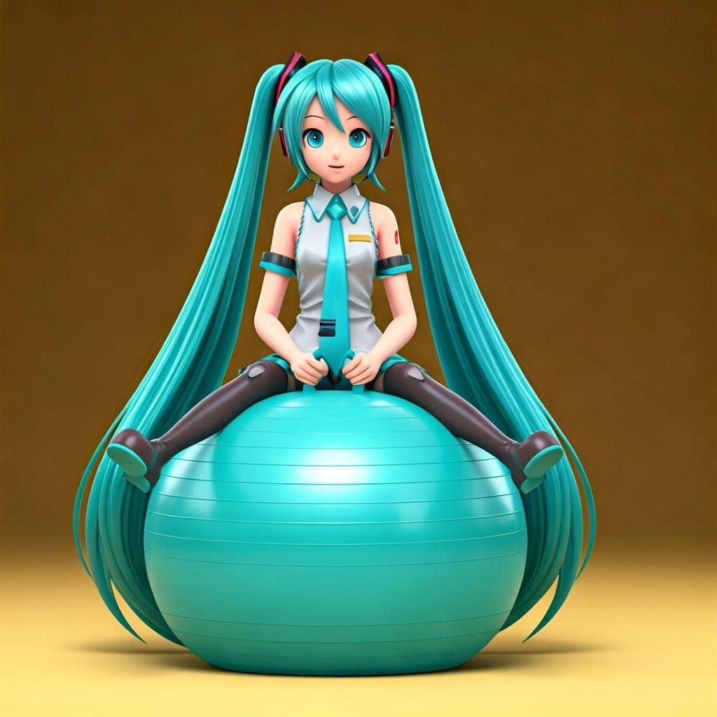 Singing Virtual Idols Engage in Whimsical Exercise Ball Chal...