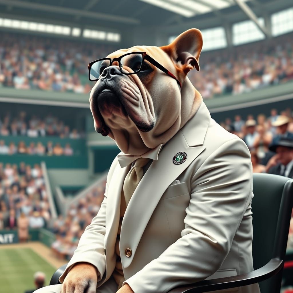 The umpire's chair at Wimbledon