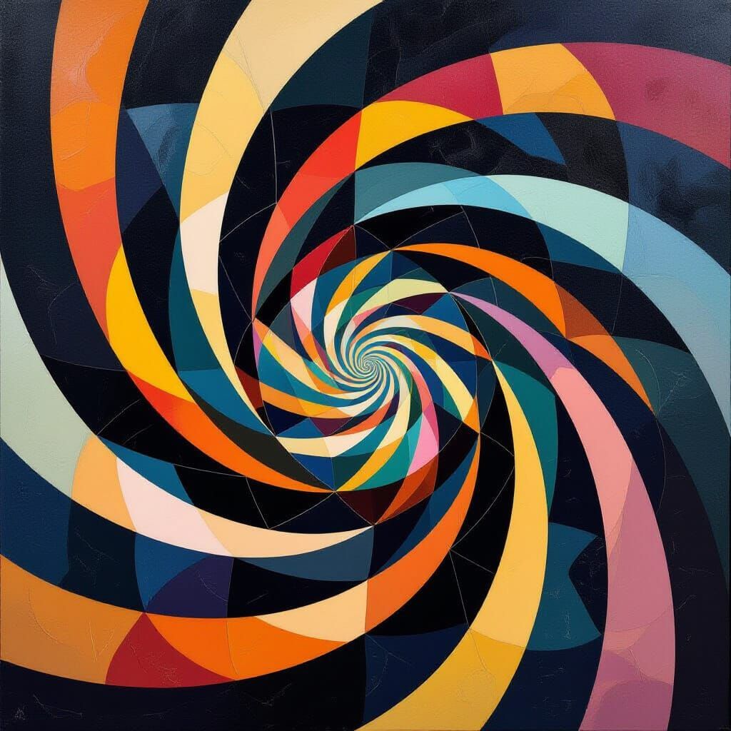 Abstract Vertigo Art with Dreamlike Quality