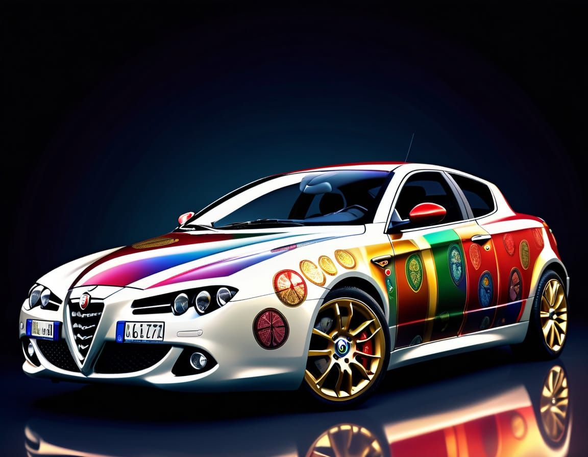 Alfa Romeo Brera with Custom Italian Livery