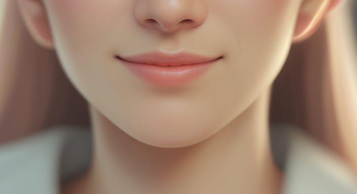 Gentle Portrait with Soft Bokeh and Pastel Colors