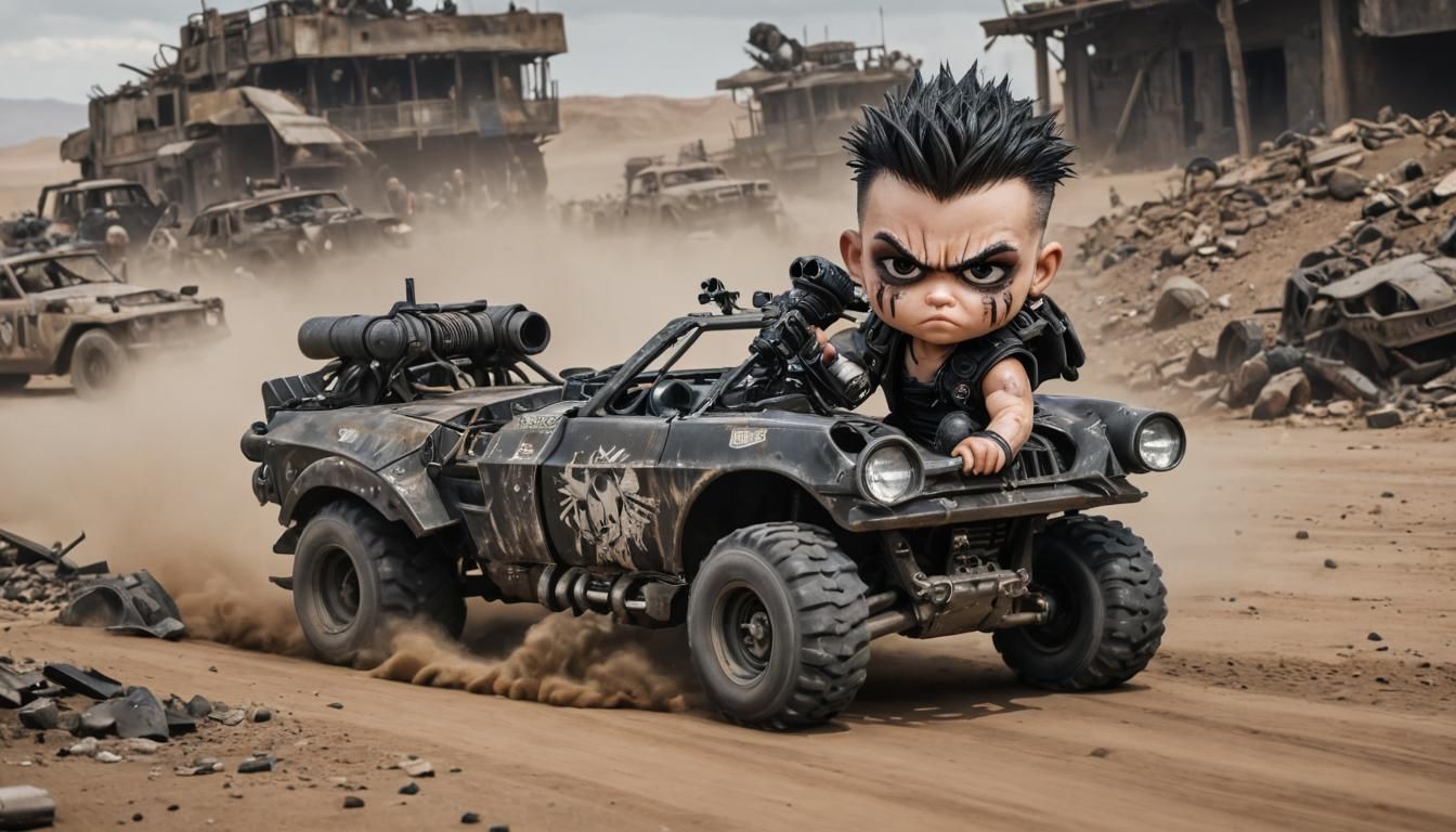 Chibi Punk Races Tank in Mad Max Style