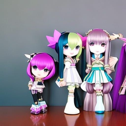 Iridescent Anime World of Puppet Friends