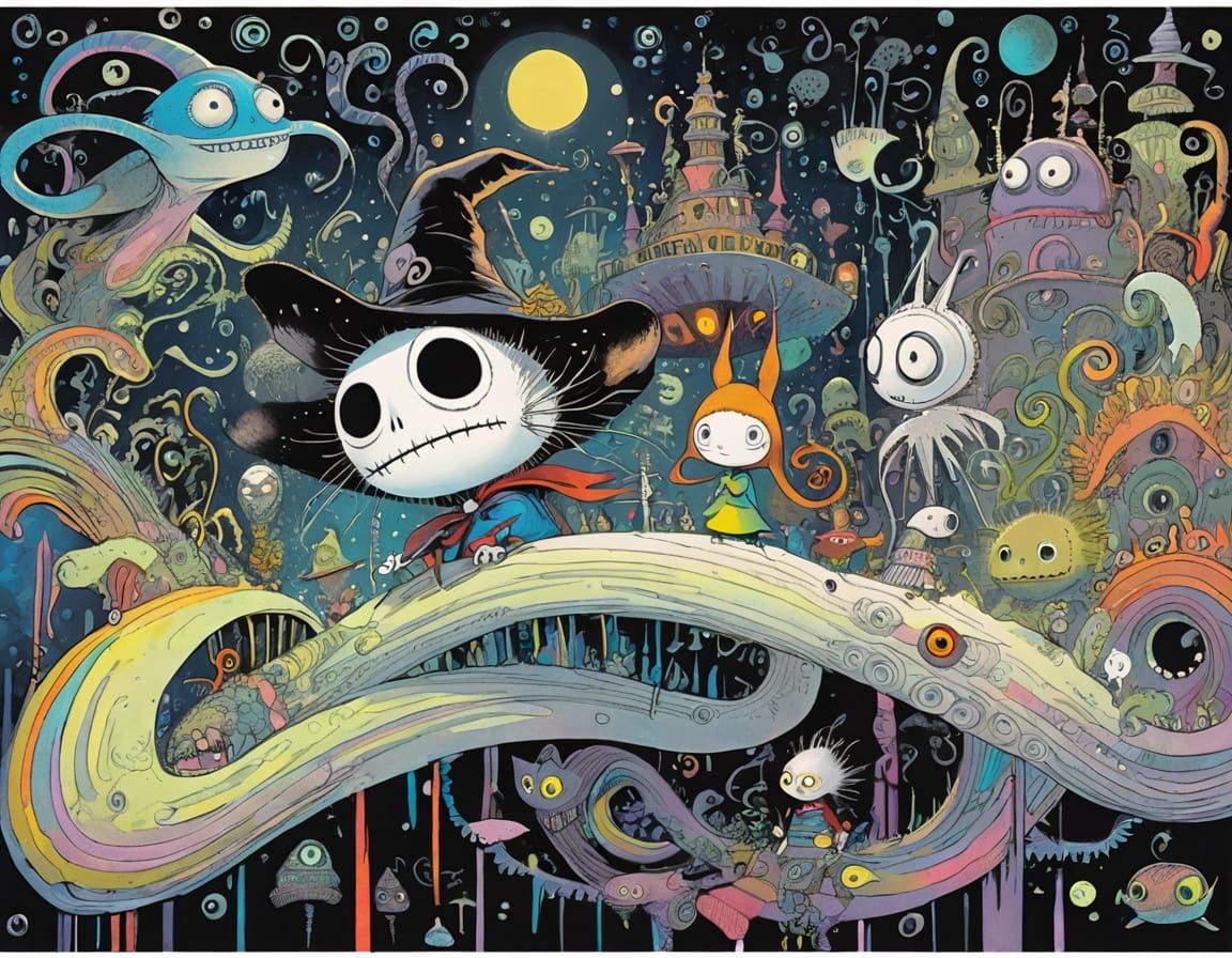 Weird Wacky Wonderful Characters in Fantastical Style