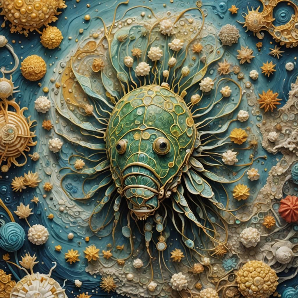 Daphnia Magna: Hyperrealistic Art Under the Lens
