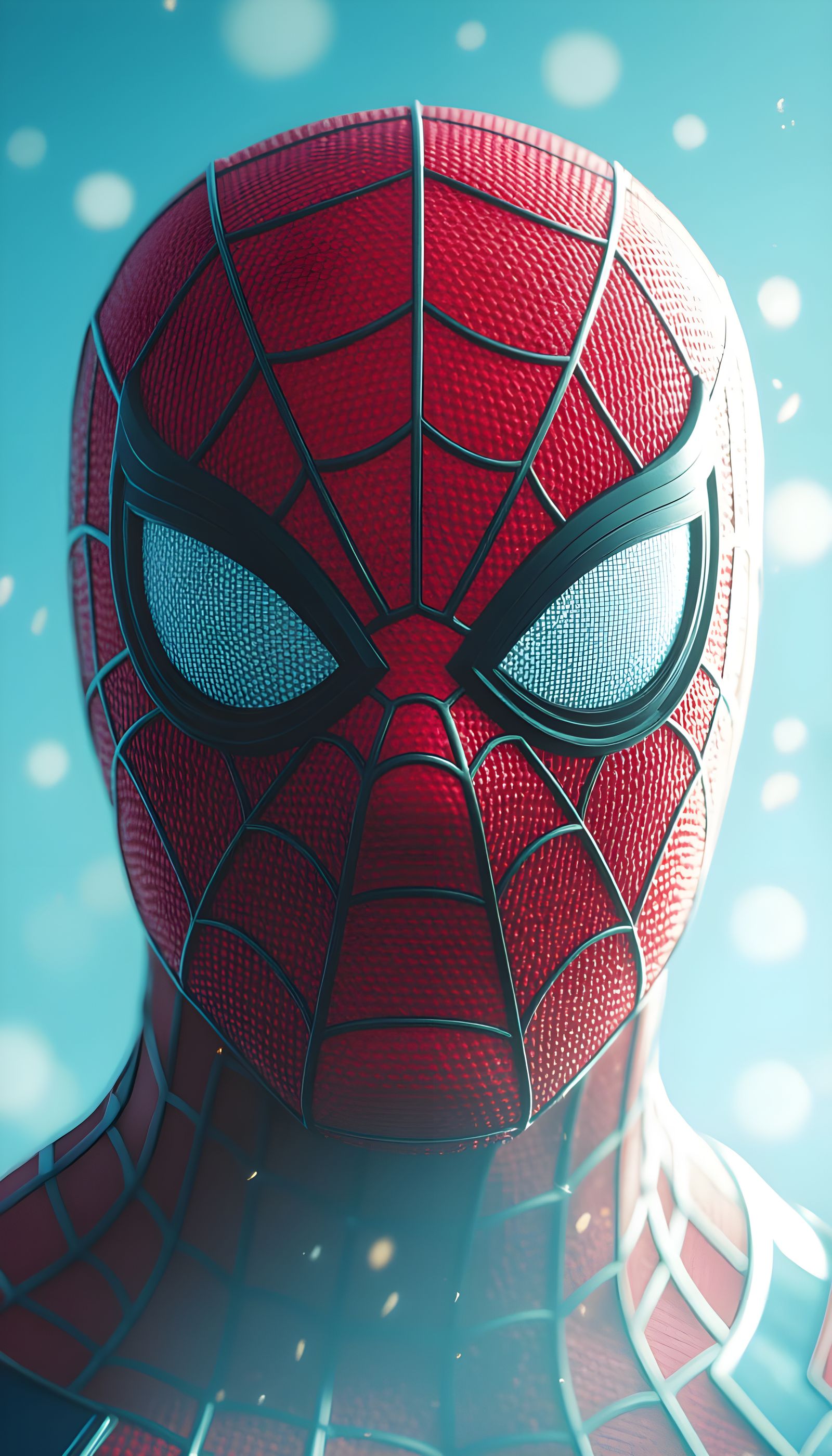 Epic Spiderman Close-Up in Pixar Disney Style