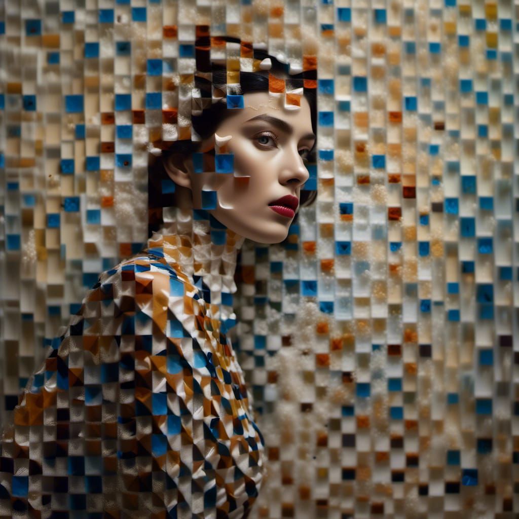 Surreal Portraits in White Laboratory, Magical Realism